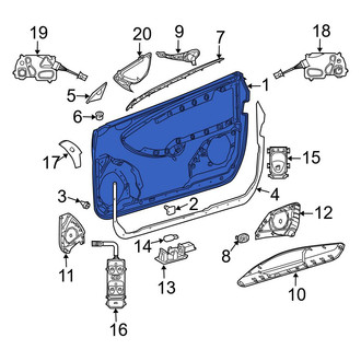Mercedes-Benz OE - Front Left Inner Door Interior Trim Panel