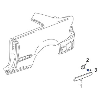 Mercedes-Benz OE - Exterior Molding Clip