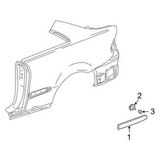 Mercedes-Benz OE - Quarter Panel - Exterior Trim (Coupe)
