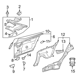 Mercedes-Benz OE - Quarter Panel - Interior Trim (Coupe)