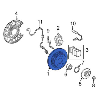 Mercedes-Benz OE - Rear Disc Brake Rotor