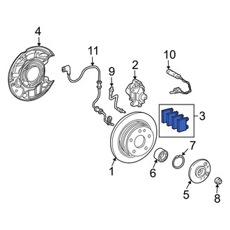 Mercedes-Benz OE - Rear Disc Brake Pad Set