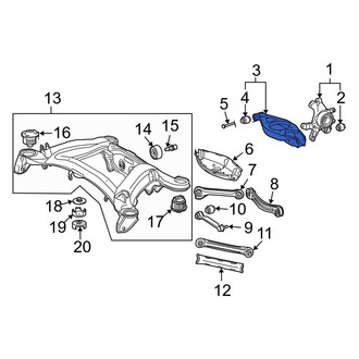 Mercedes-Benz OE - Front Right Rearward Suspension Control Arm