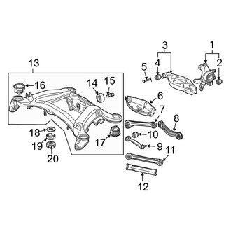 Mercedes-Benz OE - Rear Suspension - Suspension Components (Coupe)