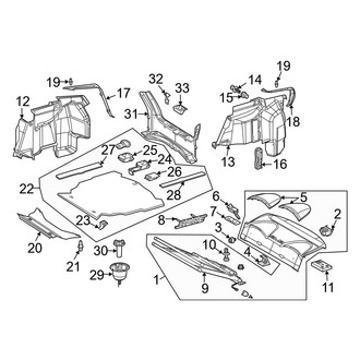 Mercedes-Benz OE - Rear Body - Interior Trim (Coupe)