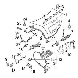 Mercedes-Benz OE - Trunk Lid - Lid & Components (Coupe)
