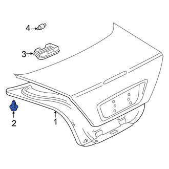 Mercedes-Benz OE - Deck Lid Trim Clip