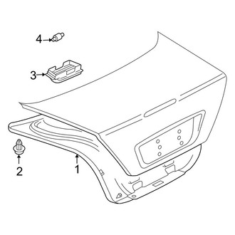Mercedes-Benz OE - Trunk Lid - Interior Trim (Black Series)