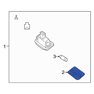 Mercedes-Benz OE - Rear License Plate Light Lens