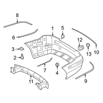 Mercedes-Benz OE - Rear Bumper - Bumper & Components (W/O AMG Package), (Coupe)