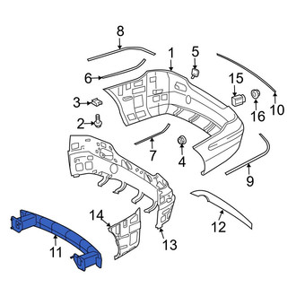 Mercedes-Benz OE - Rear Bumper Impact Bar