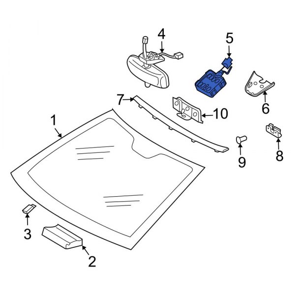 MercedesBenz OE 2098206126 Front Rain Sensor
