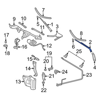 Mercedes-Benz OE - Front Left Wiper Arm
