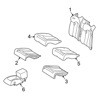 Mercedes-Benz OE - Seats & Tracks - Rear Seat Components (Convertible)