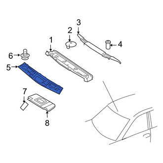Mercedes-Benz OE - Front Lower Roof Opening Trim