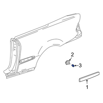 Mercedes-Benz OE - Exterior Molding Clip