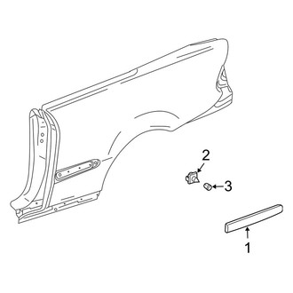 Mercedes-Benz OE - Quarter Panel - Exterior Trim (Base Convertible)