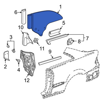 Mercedes-Benz OE - Rear Right Quarter Glass