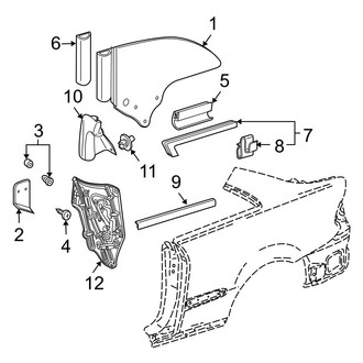 Mercedes-Benz OE - Quarter Panel - Glass (Base Convertible)