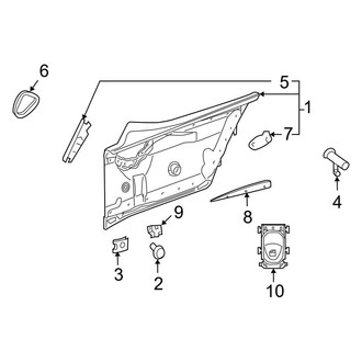 Mercedes-Benz OE - Quarter Panel - Interior Trim (Base Convertible)