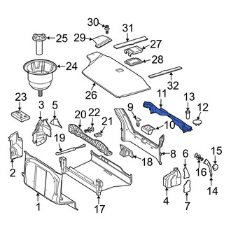 Mercedes-Benz OE - Rear Upper Rear Body Panel Trim Panel