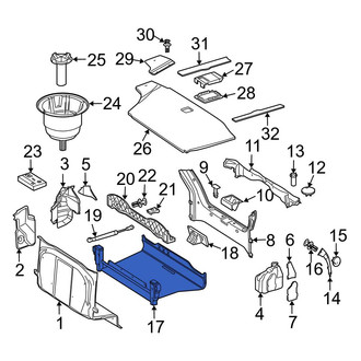 Mercedes-Benz OE - Lower Trunk Floor Storage Box