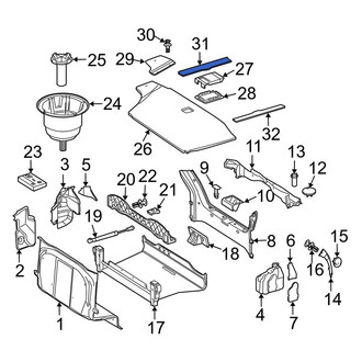 Mercedes-Benz OE - Rear Right Trunk Trim Panel