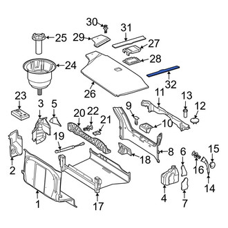 Mercedes-Benz OE - Rear Left Trunk Trim Panel