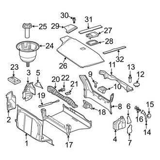 Mercedes-Benz OE - Rear Body - Interior Trim (Base Convertible)