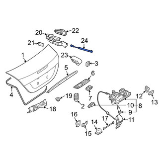 Mercedes-Benz OE - Trunk Lid Lift Support