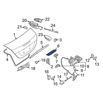 Mercedes-Benz OE - Rear Deck Lid Handle