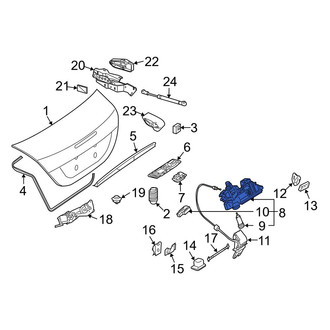 Mercedes-Benz OE - Rear Deck Lid Handle