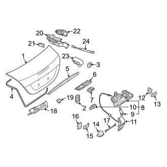 Mercedes-Benz OE - Trunk Lid - Lid & Components (Base Convertible)