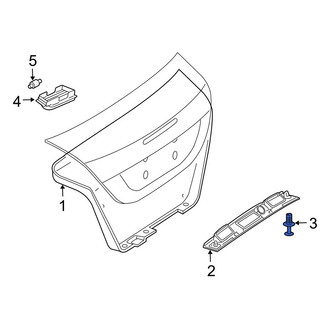 Mercedes-Benz OE - Deck Lid Trim Clip