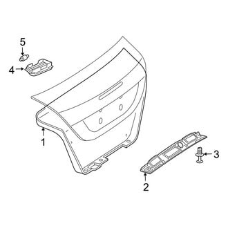 Mercedes-Benz OE - Trunk Lid - Interior Trim (Convertible)