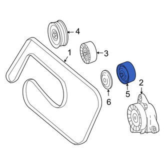 Mercedes-Benz OE - Accessory Drive Belt Idler Pulley