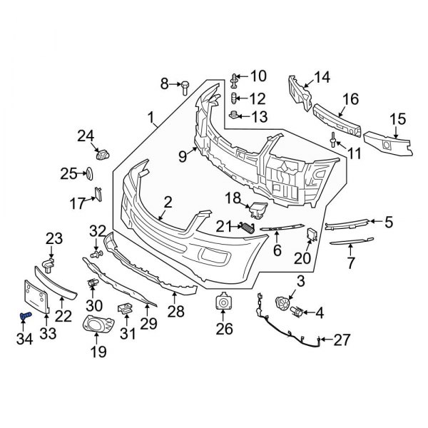 License Plate Bracket Screw