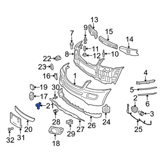 Mercedes-Benz OE - Grille Retainer