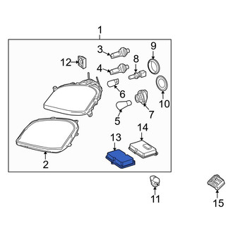 Mercedes-Benz OE - Front Headlight Control Module