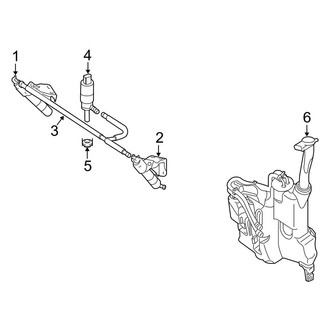 Mercedes-Benz OE - Front Lamps - Washer Components