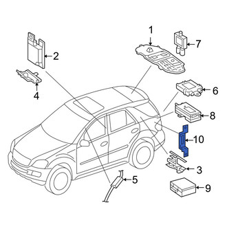 Mercedes-Benz OE - Radio Antenna Module Bracket