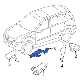 Mercedes-Benz OE - Tire Pressure Monitoring System (TPMS) Antenna Bracket