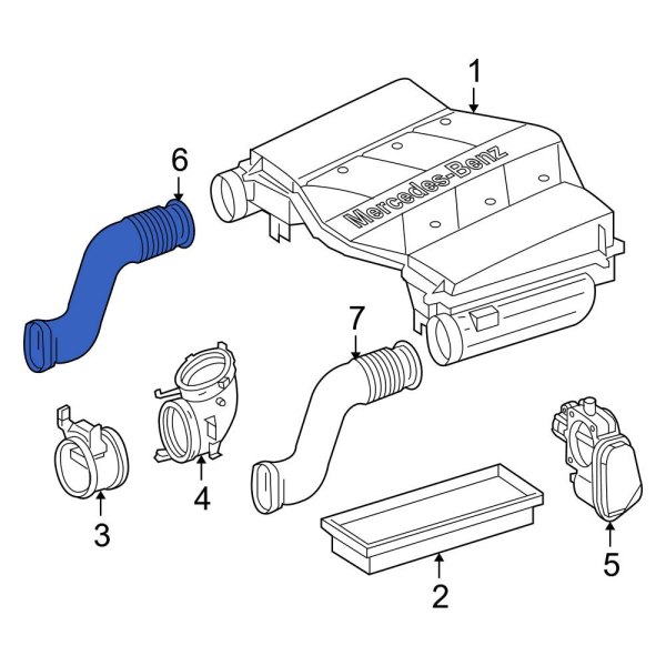 Engine Air Intake Hose