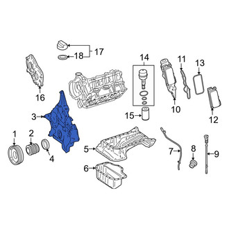 Mercedes-Benz OE - Lower Engine Timing Cover
