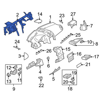 Mercedes-Benz OE - Instrument Panel Crossmember