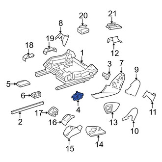Mercedes-Benz OE - Left Power Seat Switch