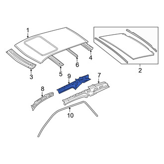 Mercedes-Benz OE - Rear Right Roof Side Rail