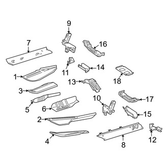 Mercedes-Benz OE - Pillars, Rocker & Floor - Floor