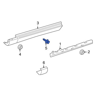Mercedes-Benz OE - Rocker Panel Molding Rivet