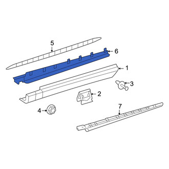 Mercedes-Benz OE - Left Running Board Reinforcement